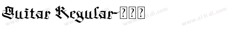 Guitar Regular字体转换